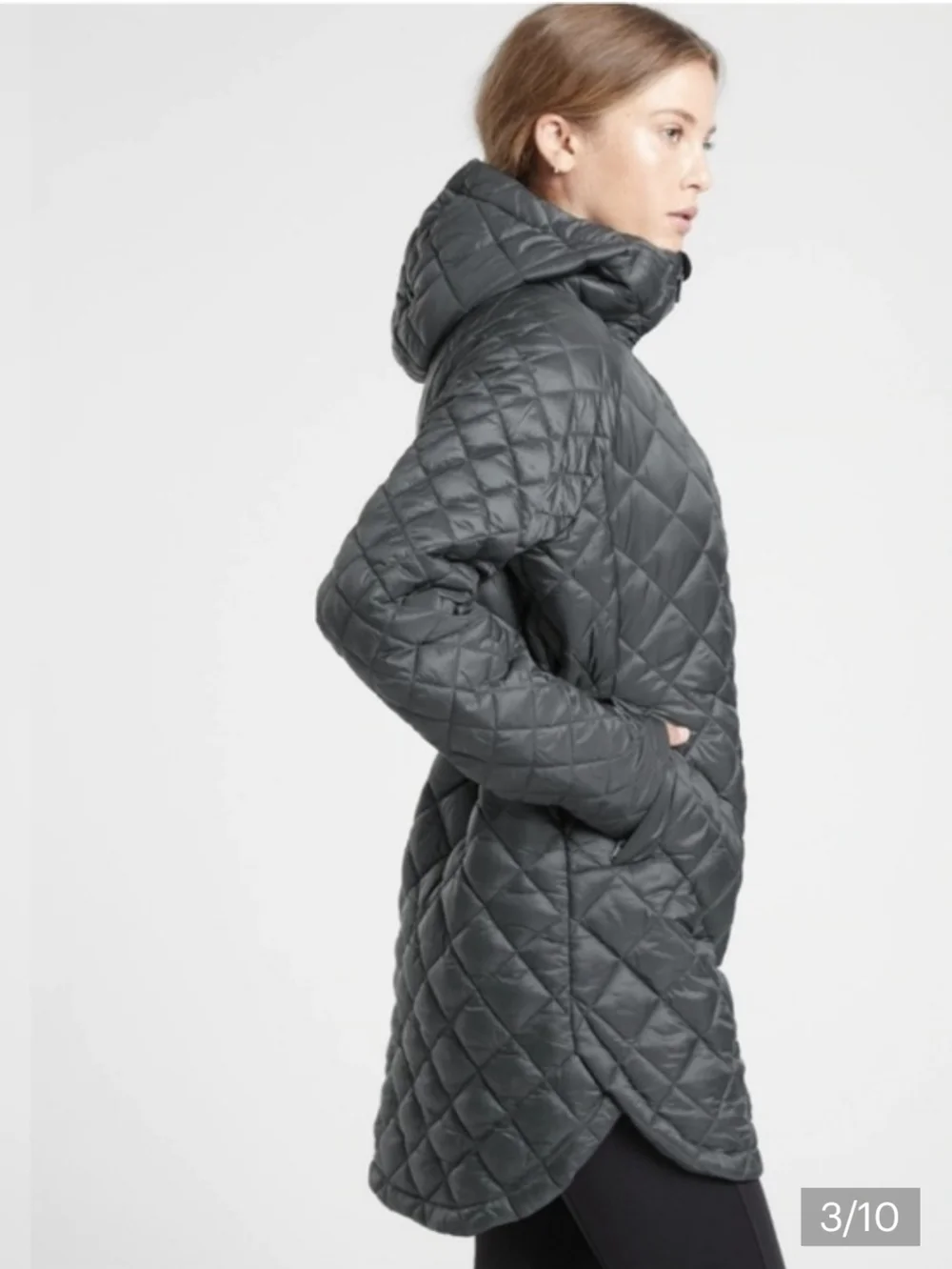 Athleta Whisper Featherless Parka Large - Picture 2 of 12